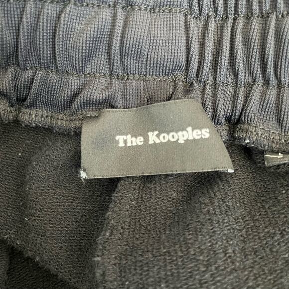 The Kooples Grosgrain Trim High Rise Tapered Black Ankle Jogger Sweatpants XS/LG - Picture 4 of 16